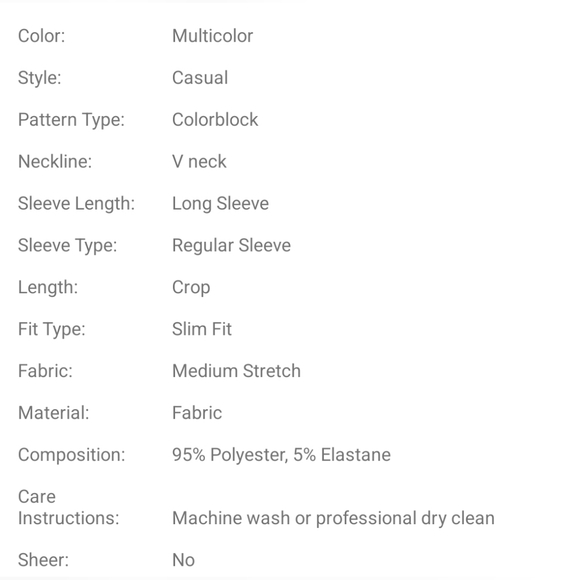 Colorblock Crop Tee - Picture 8 of 8